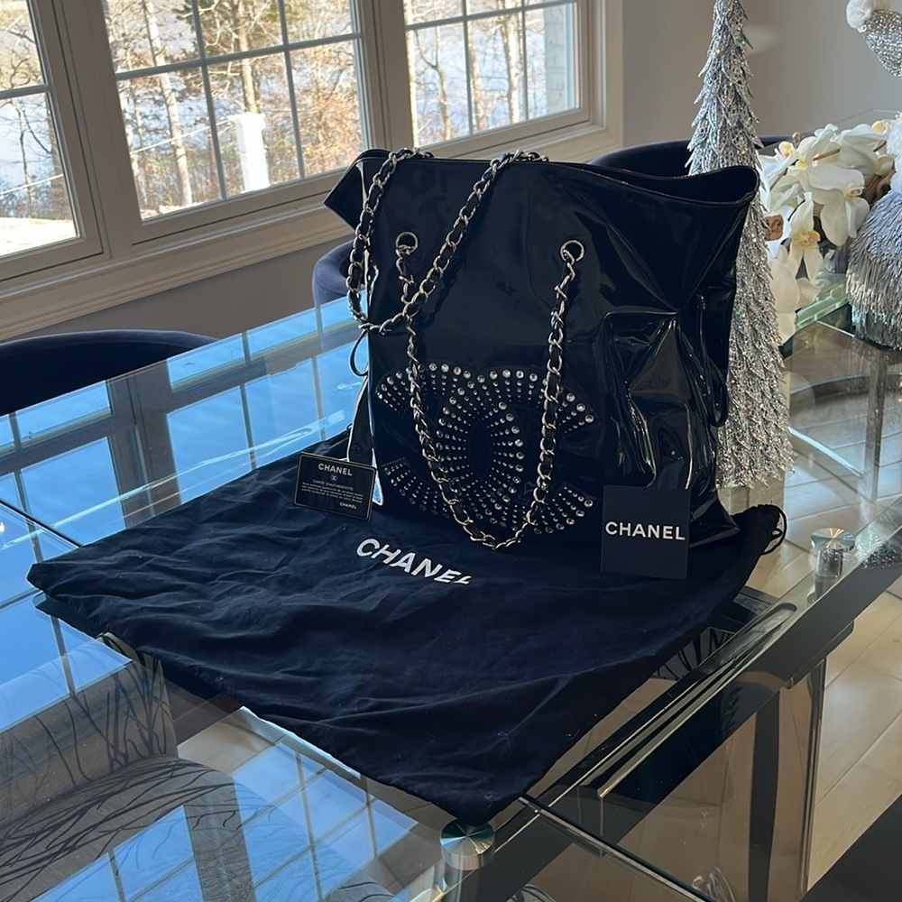 Chanel Crystal Bon Bon Logo Tote